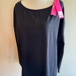 Lilly Pulitzer Downtime Jersey Black Easy Care UPF 50+ Size XXL